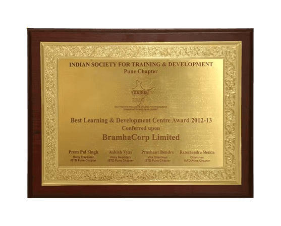 Best Learning & Development Center Award 2012 - 2013